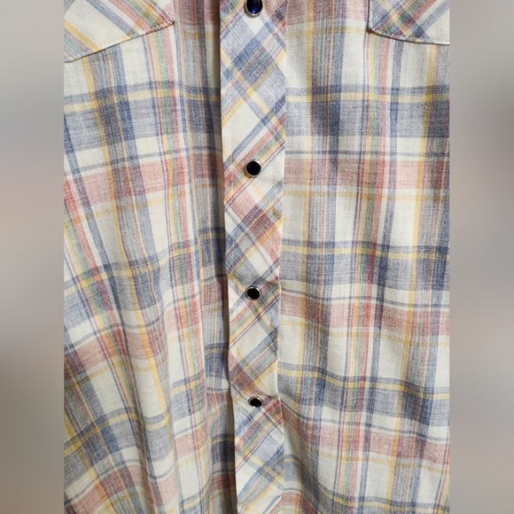 Vintage Tem Tex Mens Button Down Shirt, Small, 15 1/2 - 33, Excellent Condition - Picture 3 of 8